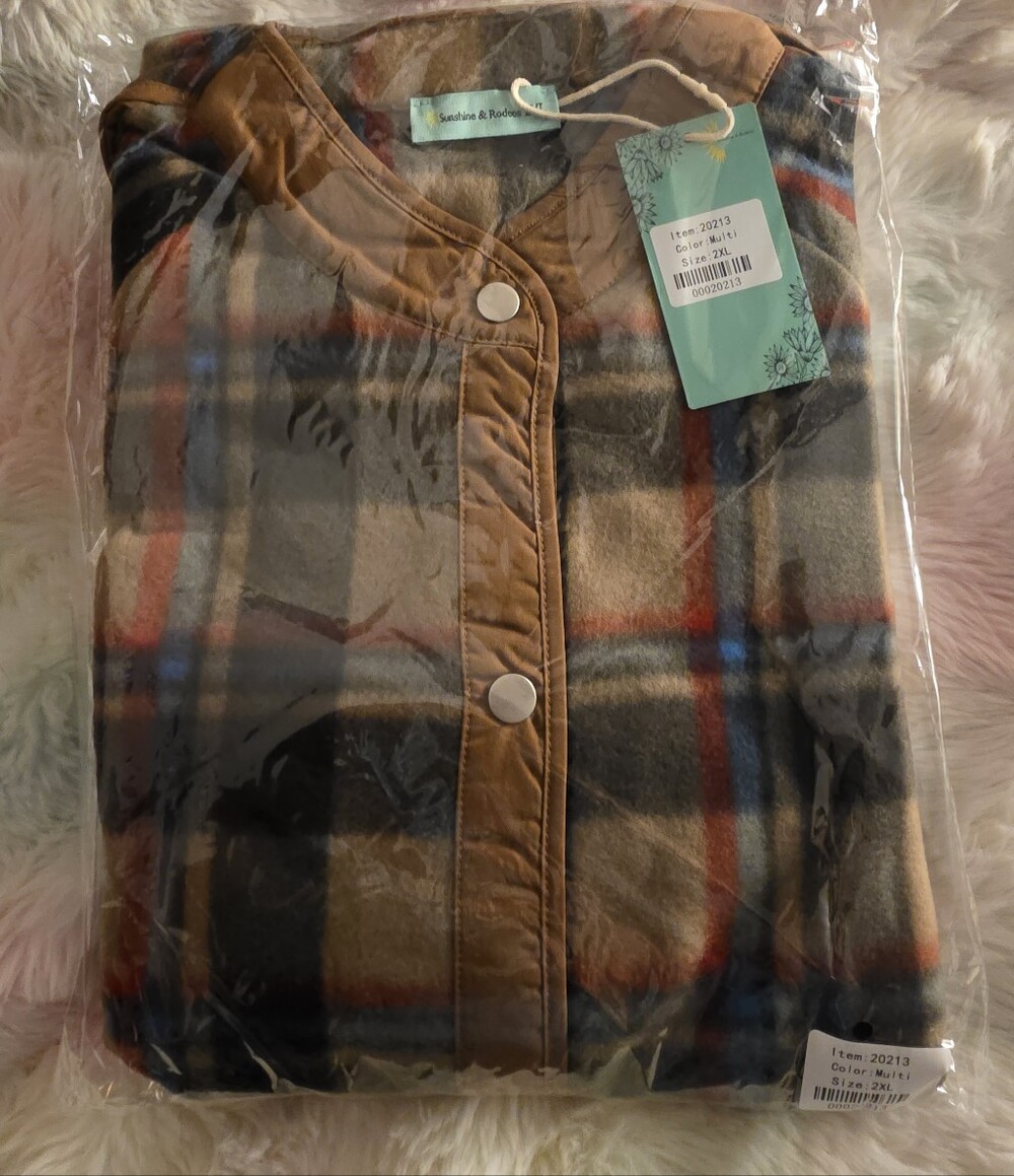 Nwt Soft Fall Plaid Jacket. Multiple Sizes - Picture 5 of 10